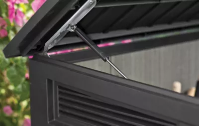 Coffre de jardin WALNUT Signature mega en résine effet bois - coloris noyer - 2020L - KETER – Image 5